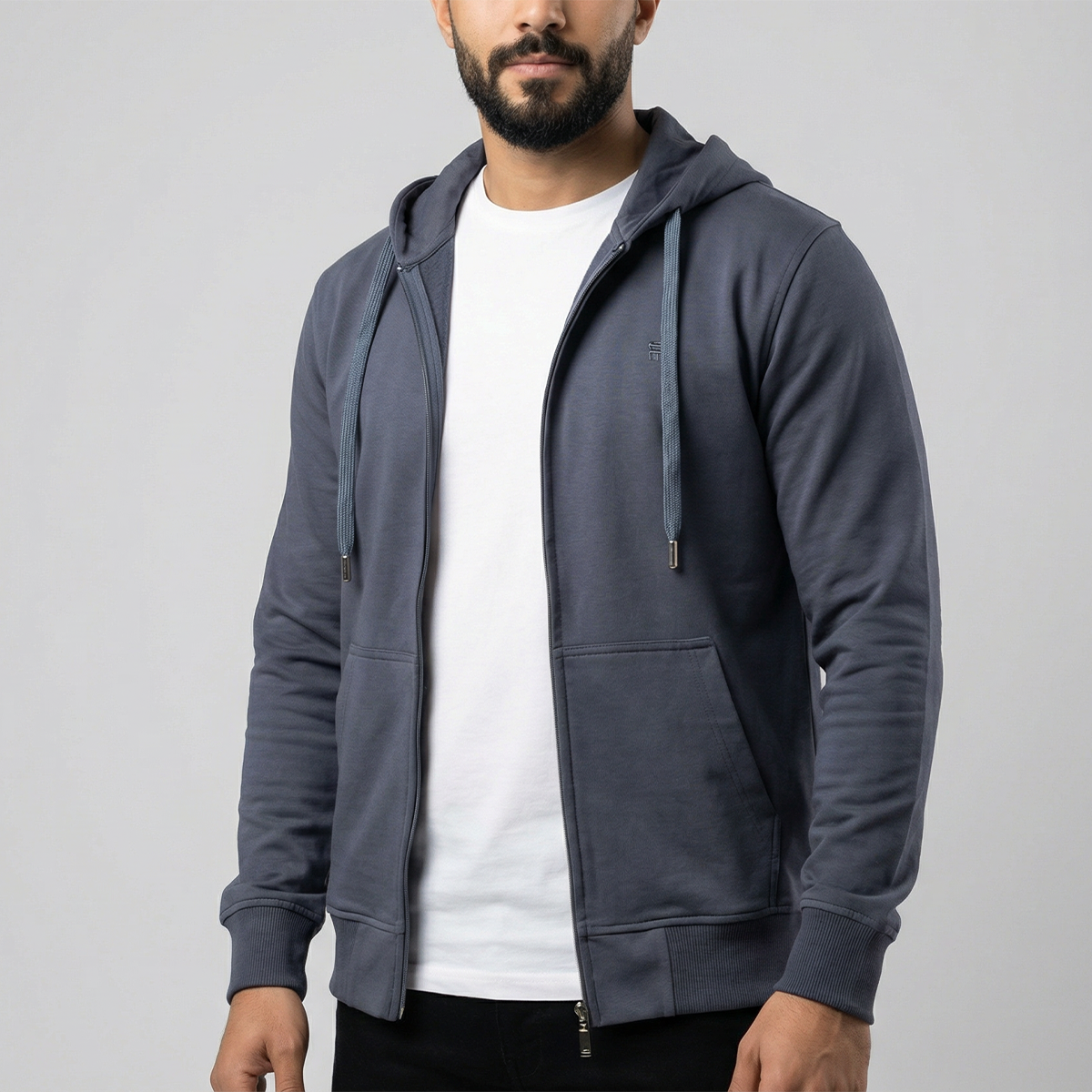 Light Full-Zip Hoodie Iron Gray Secondary image