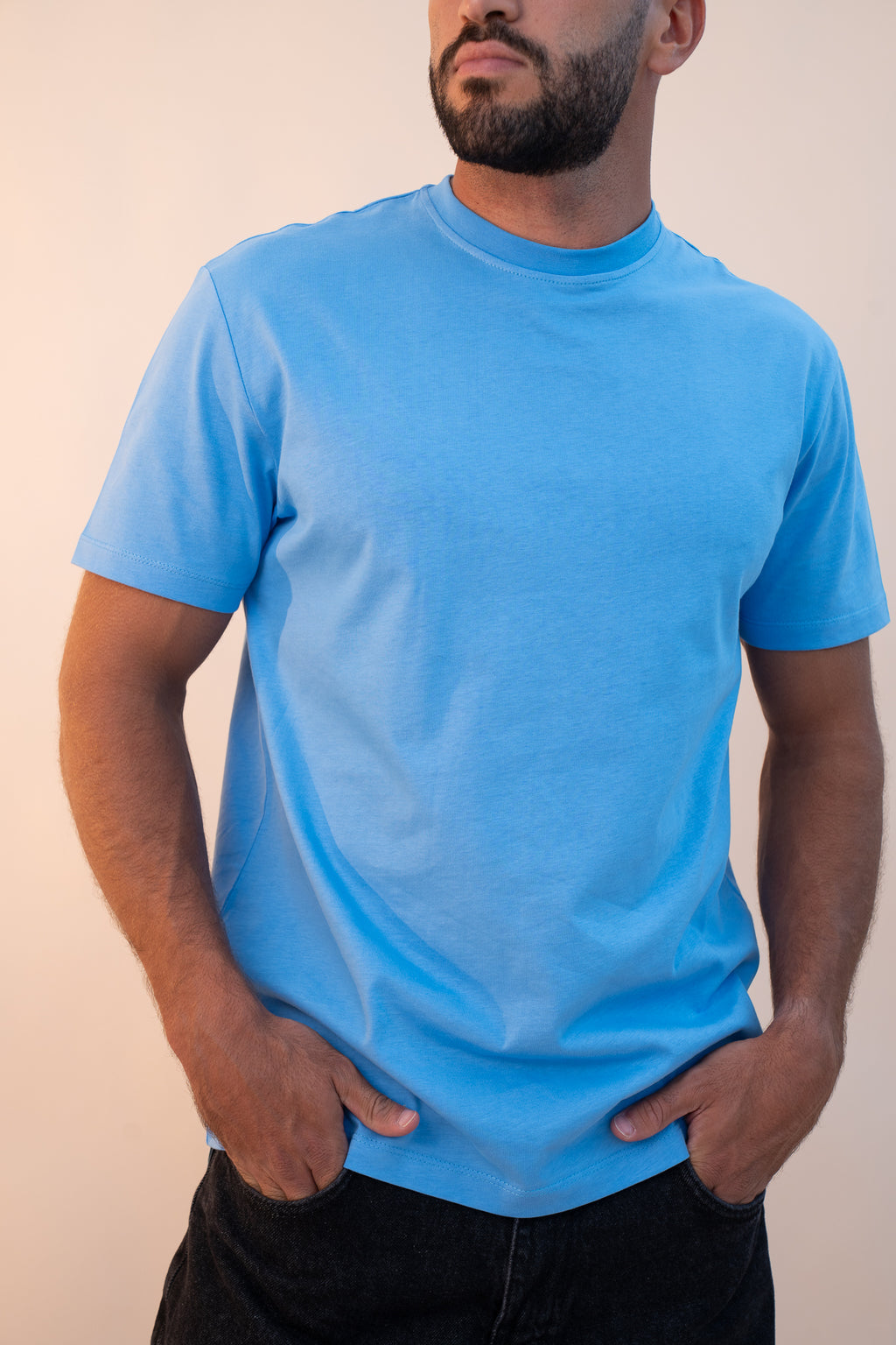 Basic Crewneck Tee Baby Blue
