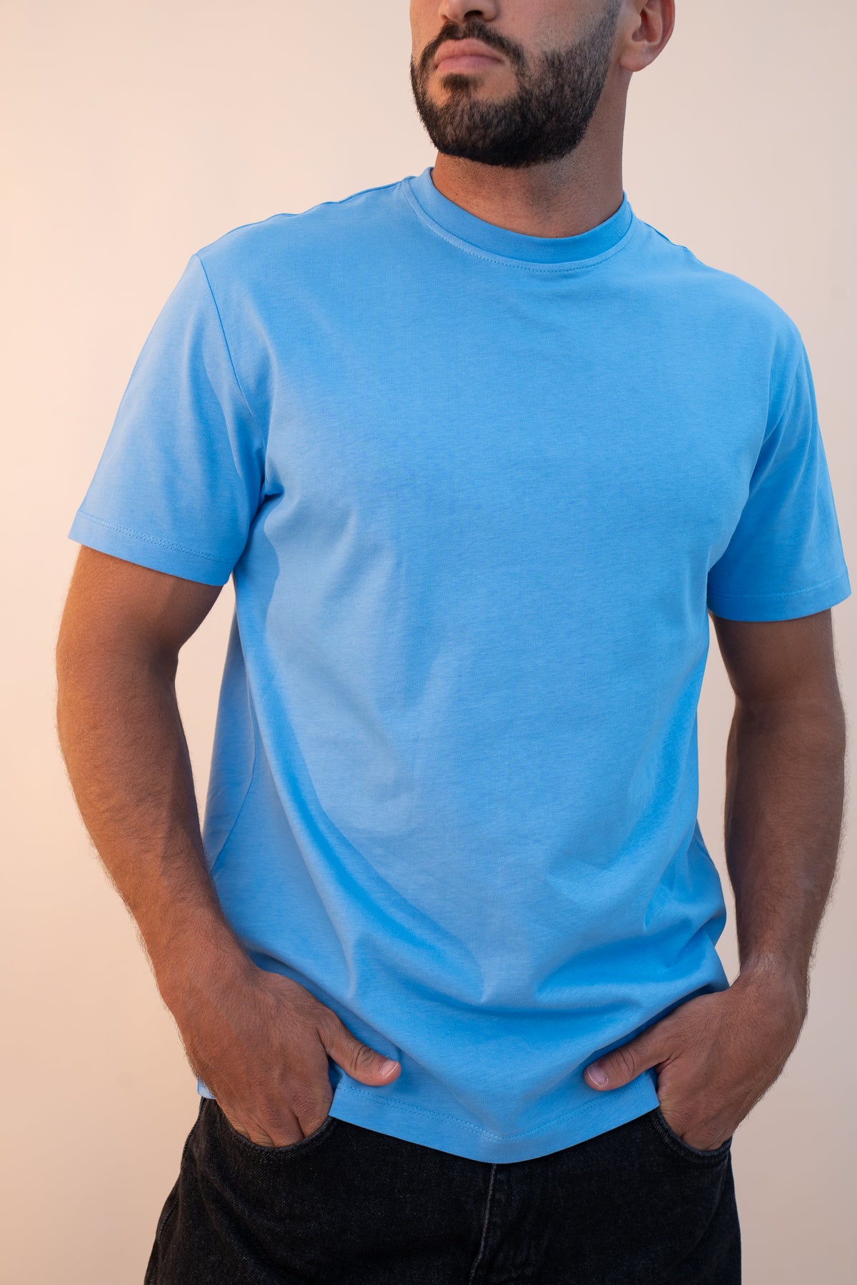 Basic Crewneck Tee Baby Blue