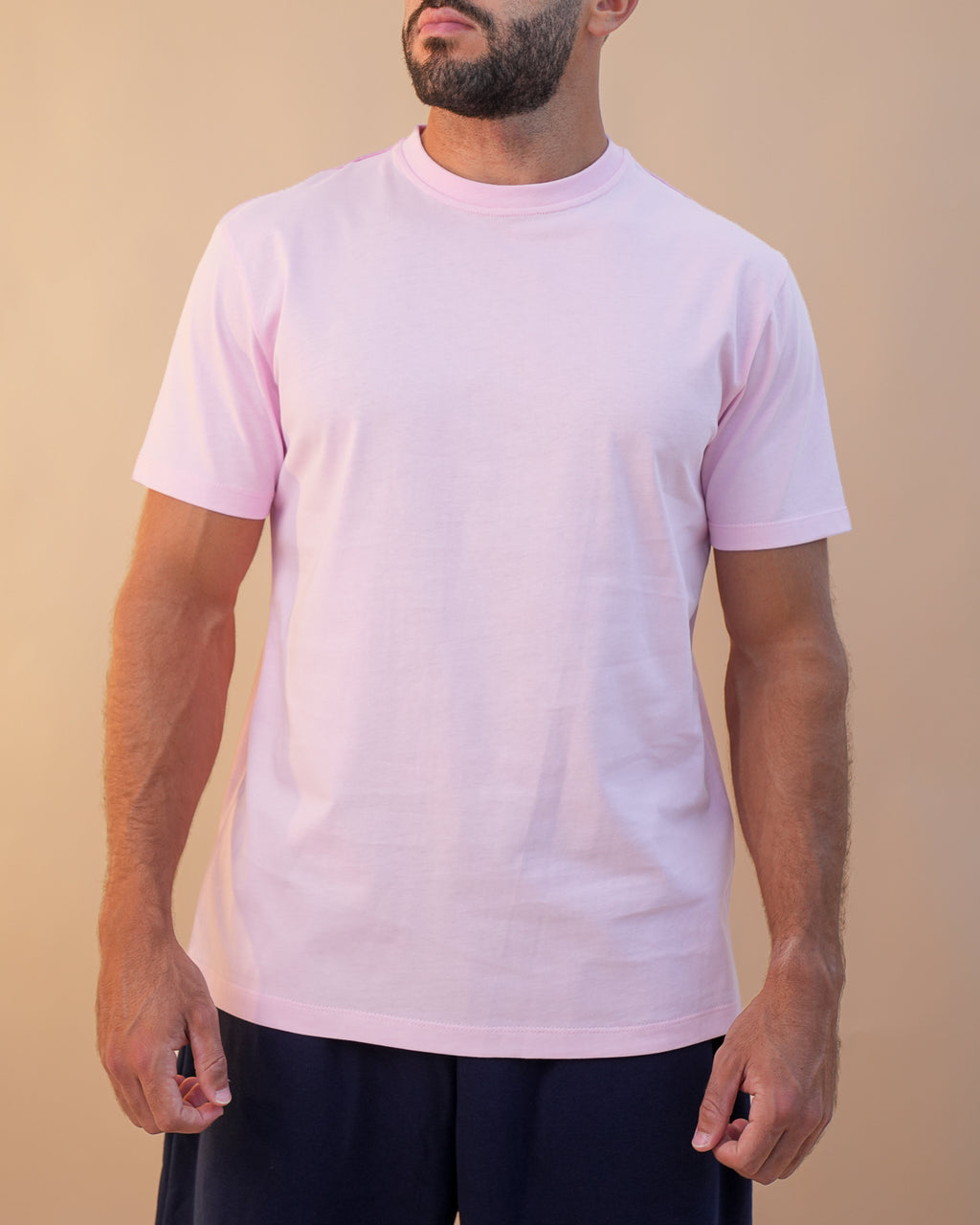 Basic Crewneck Tee Light Pink
