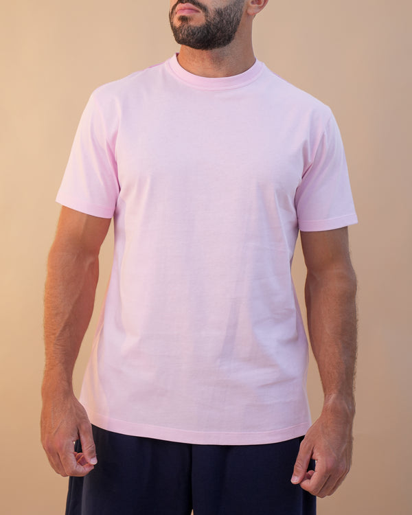 Basic Crewneck Tee Light Pink