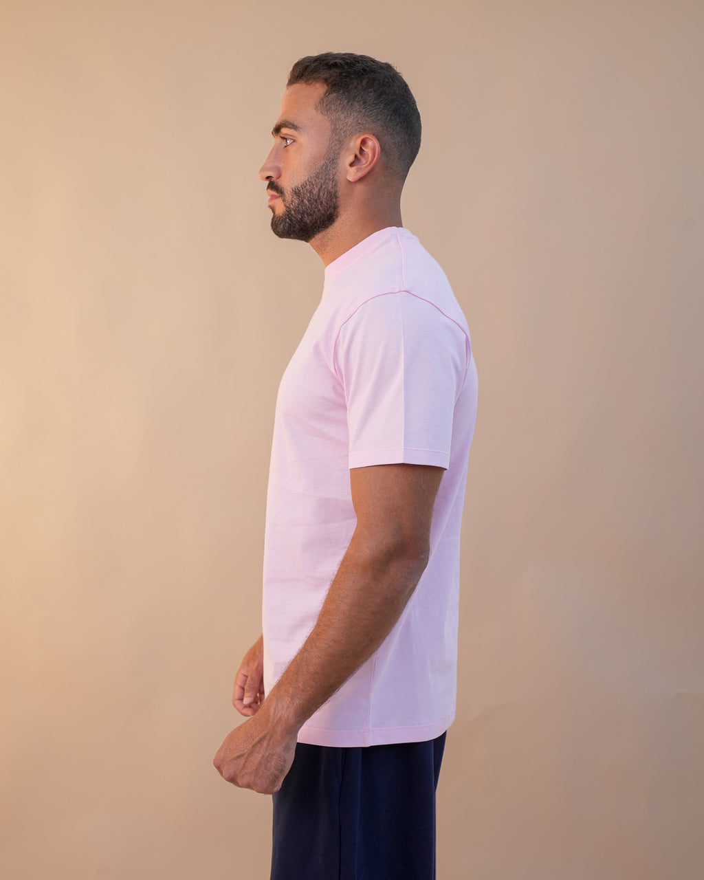 Basic Crewneck Tee Light Pink