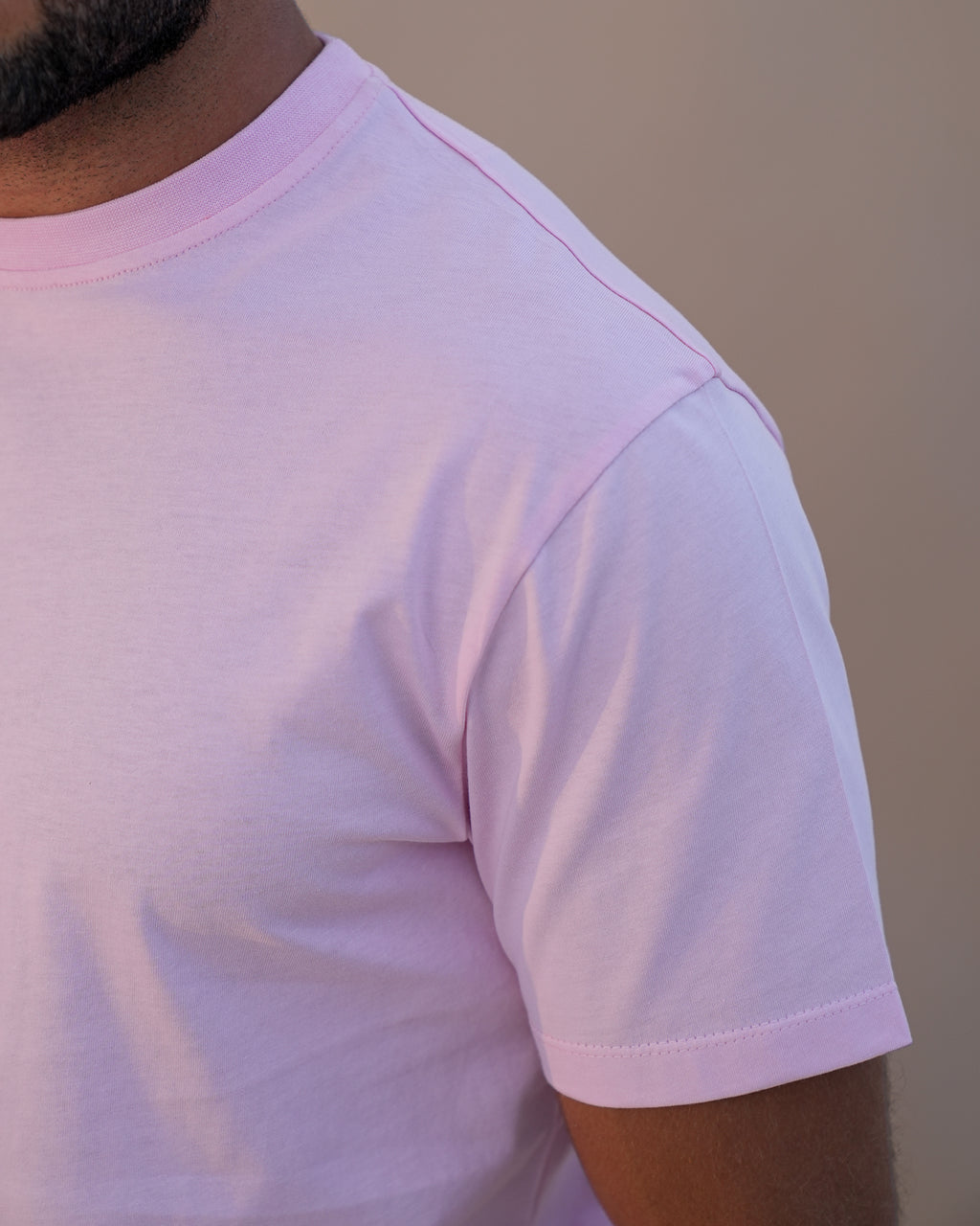 Basic Crewneck Tee Light Pink