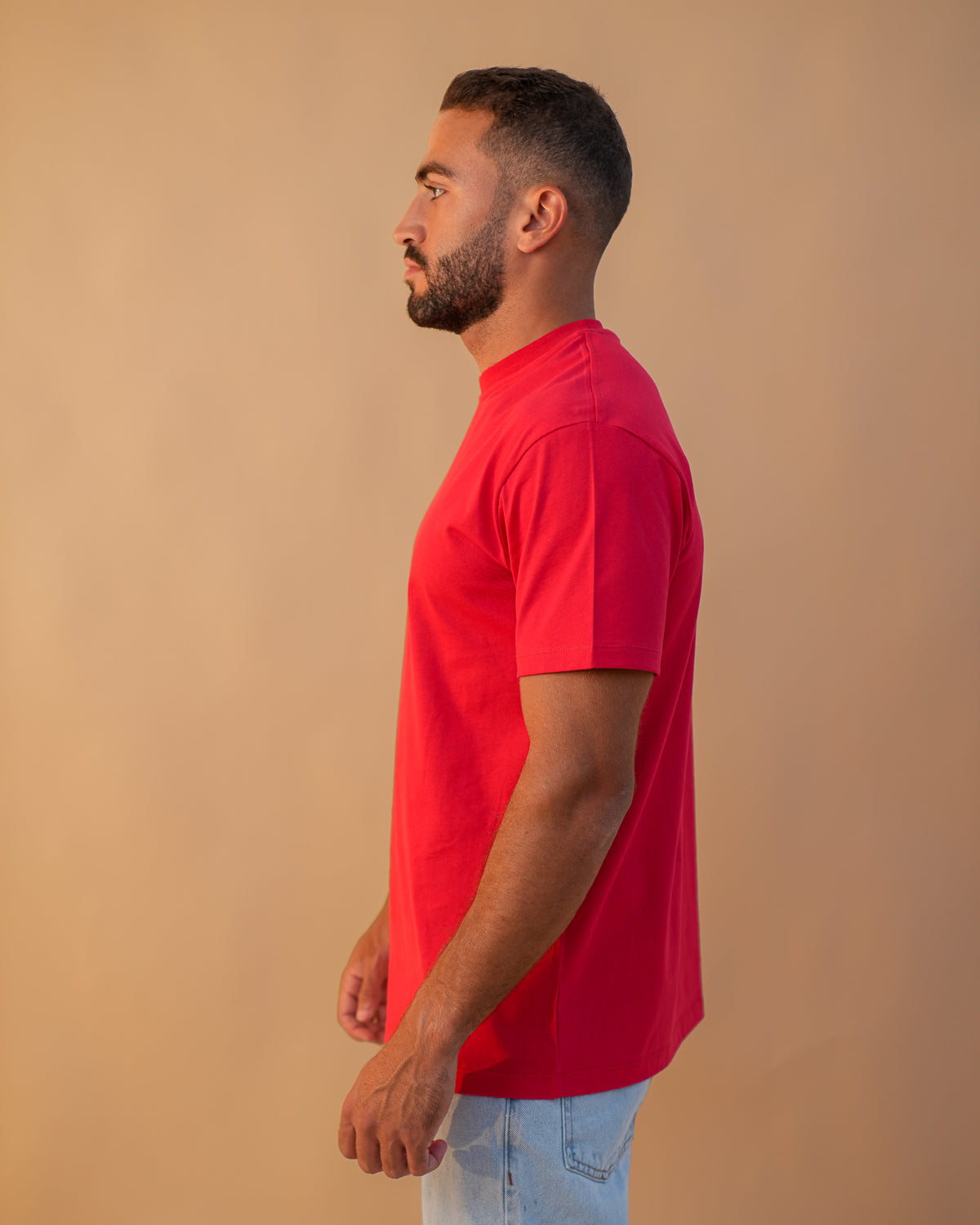 Basic Crewneck Tee Red