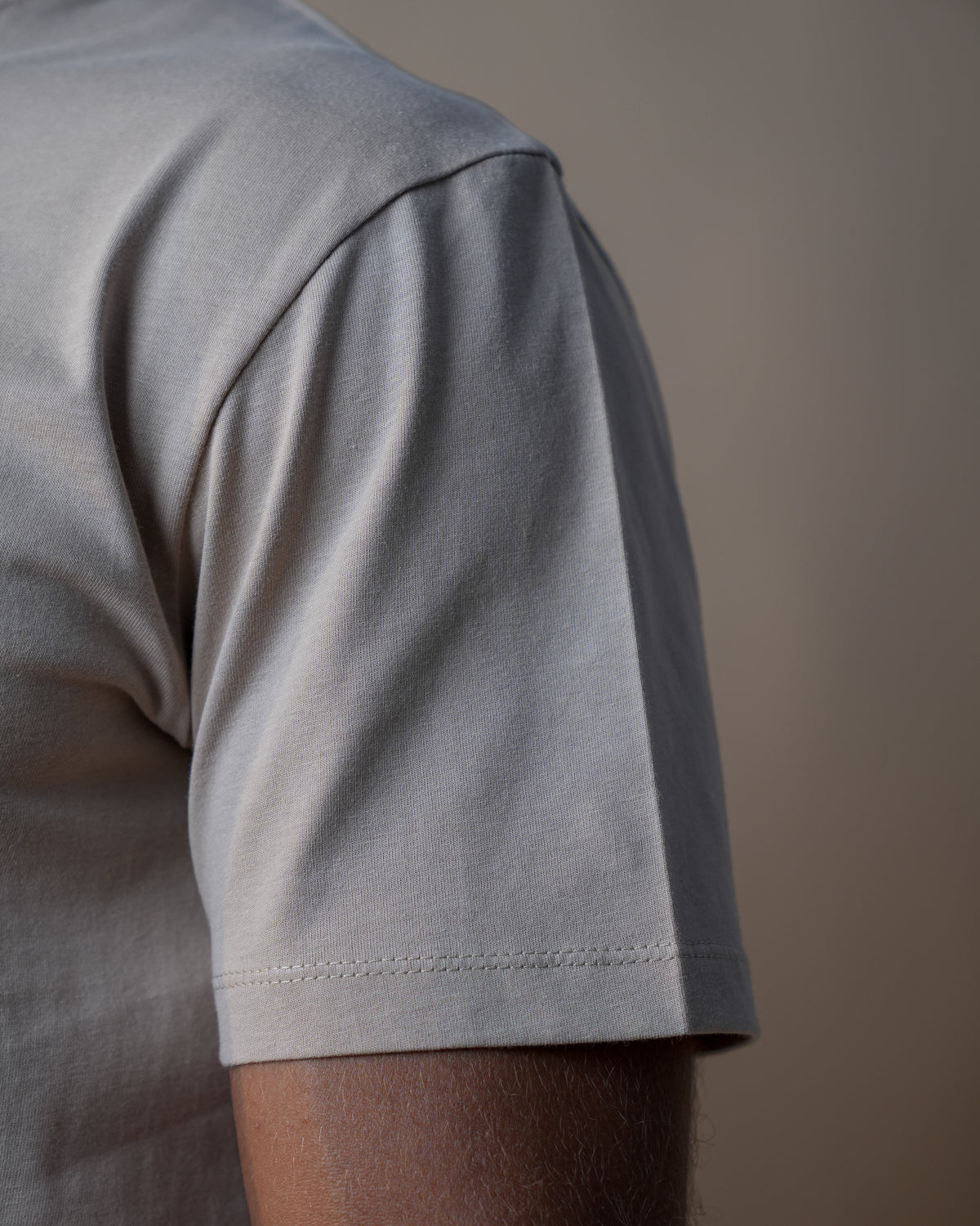 Basic Crewneck Tee Beige