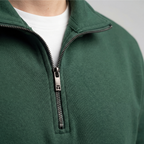 Green Quarter Zipper