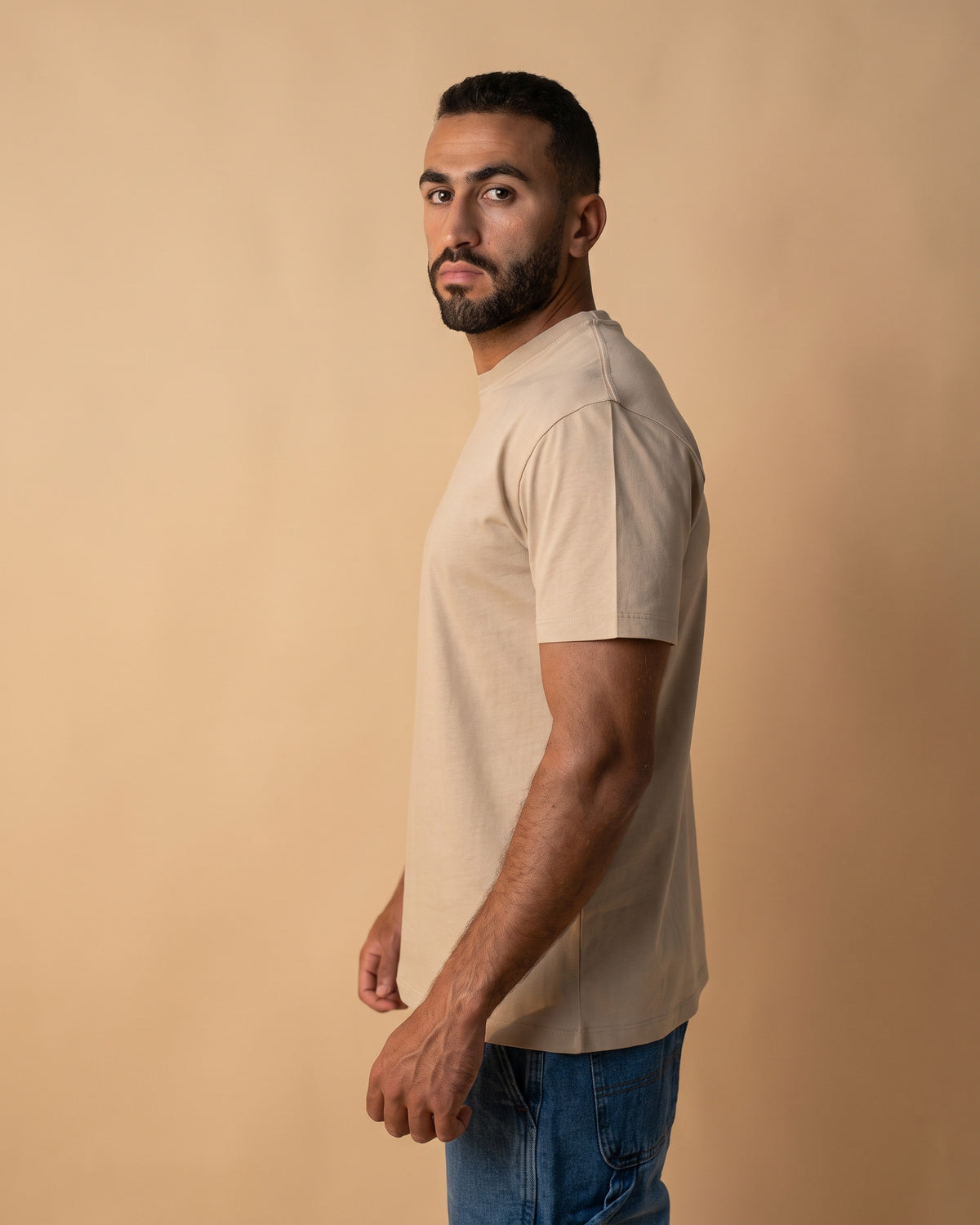 Basic Crewneck Tee Beige Secondary image