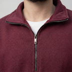 Maroon Quarter Zipper