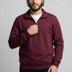 Maroon Quarter Zipper