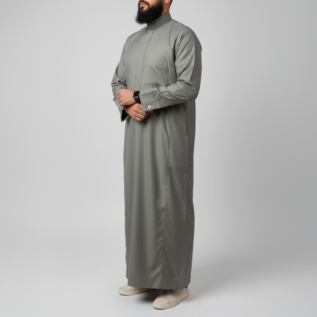 Classic Thawb Olive Green