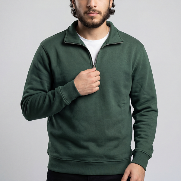 Green Quarter Zipper