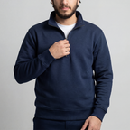Navy Quarter Zipper
