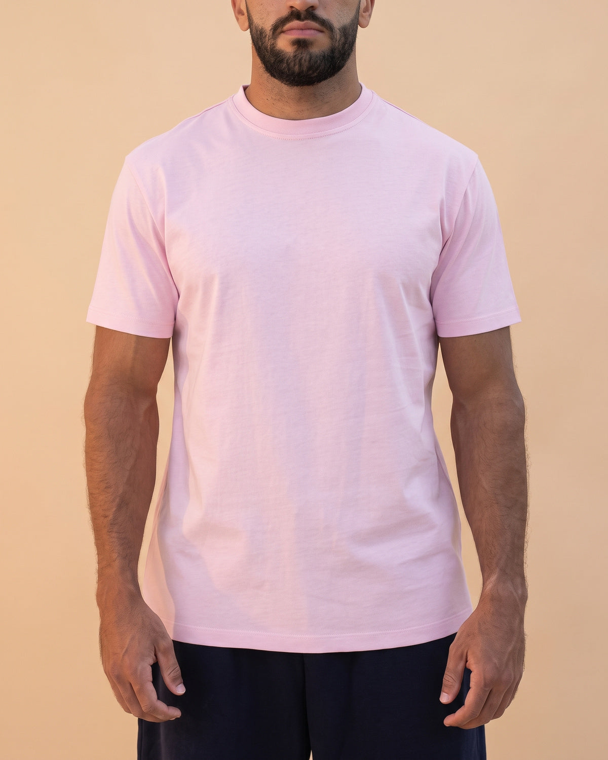 Basic Crewneck Tee Light Pink Main image