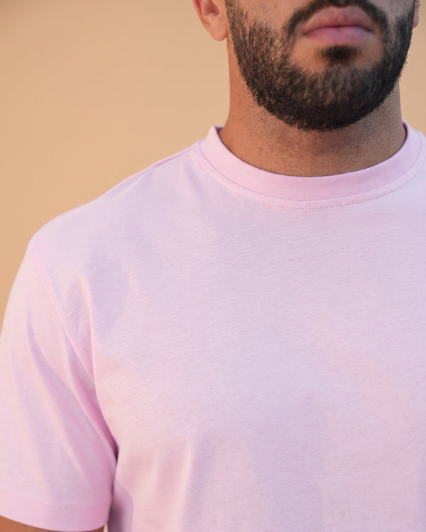 Basic Crewneck Tee Light Pink