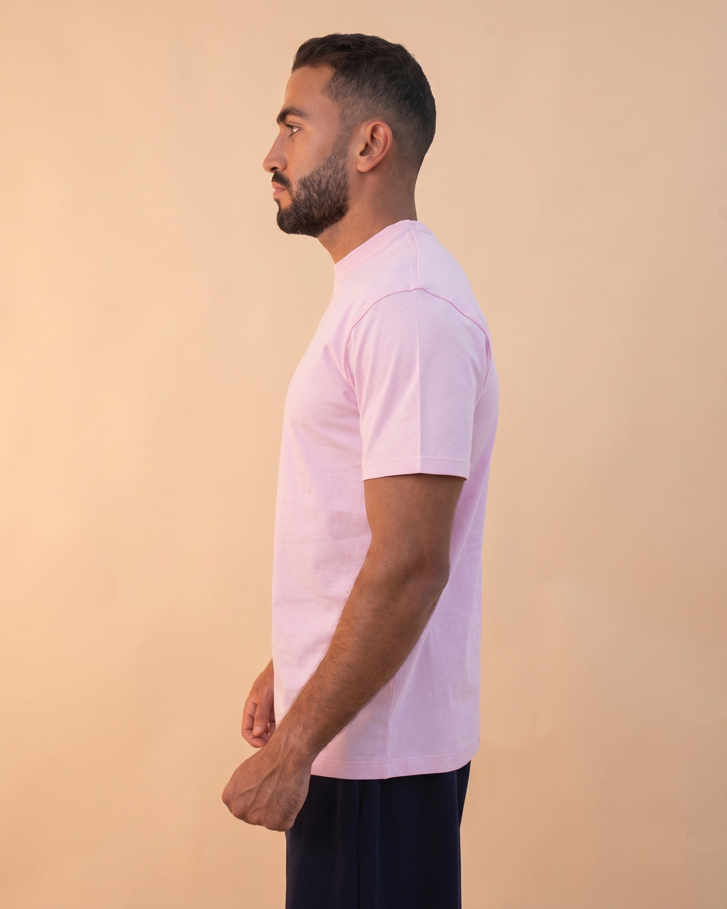 Basic Crewneck Tee Light Pink