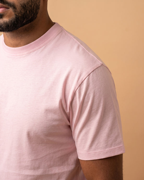 Basic Crewneck Tee Light Pink