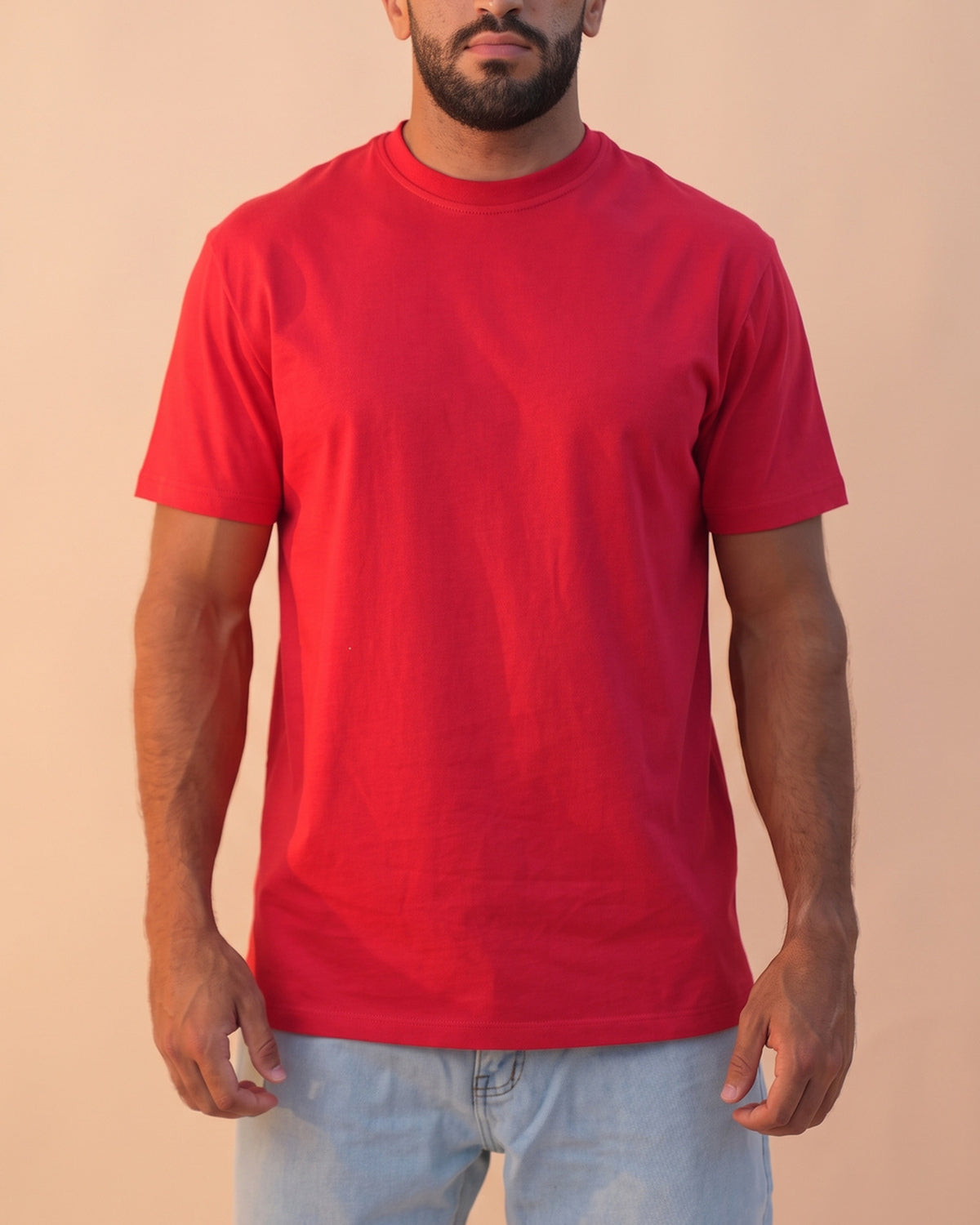 Basic Crewneck Tee Red Main image